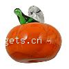 Pflanzen Lampwork Anhänger, Gemüse, orange, 21x19mm, Bohrung:ca. 4mm, verkauft von PC