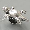 No Troll Thailand Sterling Silver European Beads, Turtle, without troll Approx 4.5mm 