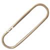 Brass Linking Ring, Flat Oval, plated 