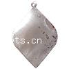 Iron Slice Pendants, Leaf, plated Approx 1mm 