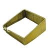 Brass Linking Ring, Square, plated 3-7mm Approx 1mm 