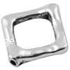 Zinc Alloy Frame Beads, Rhombus, plated Approx 1mm 