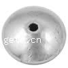 Zinklegierung flache Perlen, flache Runde, plattiert, keine, 14x14x7mm, Bohrung:ca. 2mm, 200PCs/Tasche, verkauft von Tasche