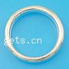Sterling Silber Linking Ring, 925 Sterling Silber, Kreisring, plattiert, glatt, keine, Bohrung:ca. 14mm, verkauft von PC