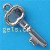 Sterling Silver Key Pendants, 925 Sterling Silver, plated Approx 2mm 
