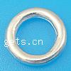 Sterling Silber Linking Ring, 925 Sterling Silber, Kreisring, plattiert, keine, Bohrung:ca. 7mm, verkauft von PC