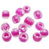 Luminous Color lined Glass Seed Beads, Slightly Round, color-lined, lustrous 2mm Approx 1mm, Approx 
