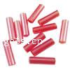 Opaque Lustrous Glass Seed Beads, Round Bugle 9mm Approx 1mm, Approx 