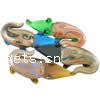 Lampwork Decoration, mixed & gold sand, mixed colors 