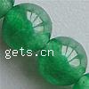 Natürliche grüne Achat Perlen, Grüner Achat, rund, 2mm, Bohrung:ca. 0.2-0.3mm, Länge:15.5 ZollInch, ca. 195PCs/Strang, verkauft von Strang