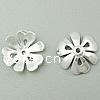 Sterling Silver Bead Caps, 925 Sterling Silver, Flower, plated, hollow 13mm Approx 1.5mm 