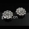Zinc Alloy Flower Beads, plated nickel, lead & cadmium free Approx 1.5mm 