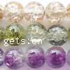 Crackle Glass Beads, Round 14mm Approx 1.2mm Inch, Approx 