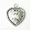 Zinc Alloy Pendant Cabochon Setting, Heart, plated Approx 2mm, Approx 