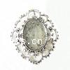Zinc Alloy Cabochon, Oval, plated Approx 