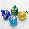 Animal Lampwork Beads, turtle shape, more colors for choice, 21x16x7mm, Sold by PC