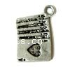 Zinc Alloy Tool Pendants, Rectangle, plated Approx 2mm, Approx 