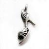 Zinc Alloy Shoes Pendants, plated Approx 1.5mm, Approx 