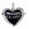Murano Lampwork Pendant, Heart, 39x32x12mm, Hole:Approx 8MM, Sold by PC