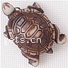 Imitation Yak Bone Resin Pendants, with Iron, Turtle, platinum color plated Approx 2mm 