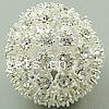 Ball Rhinestone Spacer, with Zinc Alloy, Round 23mm Approx 3.5mm 