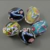 Handmade Lampwork Beads, Drum, 14x12mm, Hole:Approx 2MM, Sold by PC