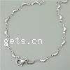 Stainless Steel Chain Bracelets, original color .5 Inch 