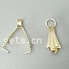 Brass Pinch Bail, plated Approx 3mm 