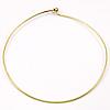 Brass Memory Wire Necklace Chain, plated 2mm, Inner Approx 135mm Inch 