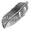 Zinc Alloy Feather Pendants, plated Approx 1.5mm 