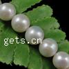 Round Cultured Freshwater Pearl Beads, natural Grade AA, 11-12mm 