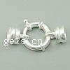 Sterling Silver Spring Ring Clasp, 925 Sterling Silver, with end cap 