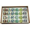 Lampwork Fingerring, Weitere Größen für Wahl, gemischte Farben, 24PCs/Box, verkauft von Box