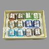 Lampwork Fingerring, Weitere Größen für Wahl & Goldsand und Silberfolie, gemischte Farben, 12PCs/Box, verkauft von Box