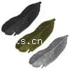 Pendentifs plume en alliage de zinc, forme de plume, Placage, plus de couleurs à choisir Environ 2mm Vendu par sac