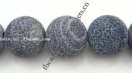 Perles agates effloresces naturelles , agate effleurant, Rond, multiple tailles pour le choix, Trou:Environ 0.8-1.2mm, Longueur:Environ 14-15 pouce, Vendu par brin