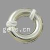 Акриловые Связывание кольцо, Акрил, Кольцевая форма, покрытый платиной, гладкая отверстие:Приблизительно 7mm, продается сумка