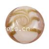 Gold Sand Lampwork Beads, Flat Round Approx 2mm 