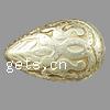 Акриловые бусины золото акцент, Акрил, Каплевидная форма, бронзирование отверстие:Приблизительно 1.5mm, продается сумка