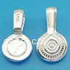 Sterling Silver Glue On Bail, 925 Sterling Silver, Flat Round, plated Approx 2.5mm 