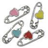 Zinc Alloy Tool Pendants, Safety Pin, plated, enamel nickel, lead & cadmium free Approx 2mm 