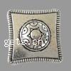 Zinc Alloy Flat Beads, Square, plated Approx 
