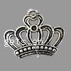 Zinc Alloy Crown Pendants, plated Approx 2mm 