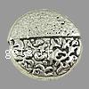 Zinc Alloy Flat Beads, Flat Round, plated, hammered Approx 1mm, Approx 