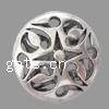 Zinc Alloy Hollow Beads, Flat Round, plated Approx 2mm 