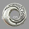 Zinc Alloy Linking Ring, Donut, plated, hammered Approx 1.5mm, Approx 
