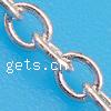 Sterling Silver Jewelry Chain, 925 Sterling Silver, plated, oval chain [