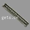 Zinc Alloy Spacer Bar, Rectangle, plated nickel, lead & cadmium free Approx 1mm 