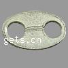 Zinc Alloy Connector Bar, Oval, plated, 1/1 loop cadmium free Approx 6mm, Approx 
