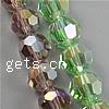 Round Crystal Beads, AB color plated, handmade faceted 6mm Approx 20 Inch 